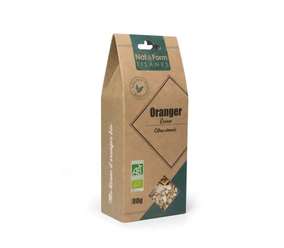 Tisane Oranger écorse bio Nat & form - sachet de 80 g