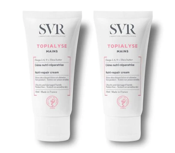 Topialyse mains crème nutri-réparatrice SVR - lot de 2 tube de 50 ml