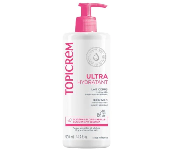 Ultra-Hydratant Lait corps Topicrem - flacon-pompe de 500 ml