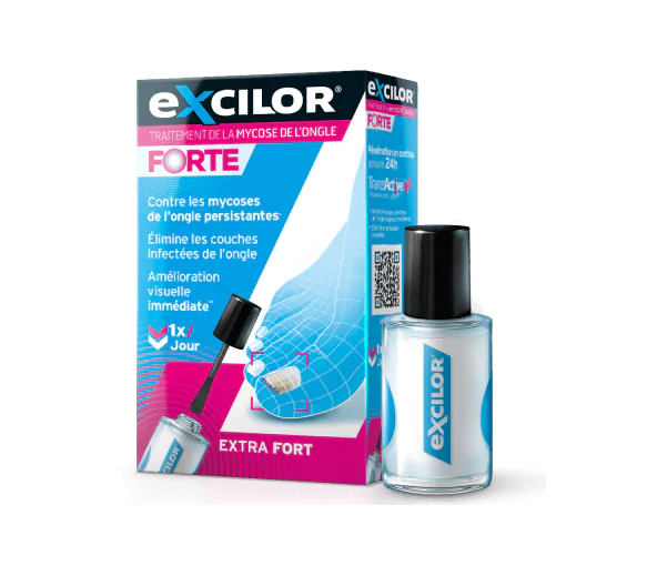 Traitement de la mycose de l'ongle Forte Excilor - tube de 30 ml