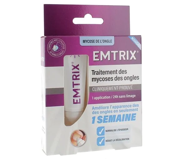 Traitement mycose de l’ongle Emtrix - tube de 10ml