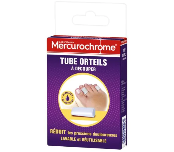 Tube orteils Mercurochrome - boîte de 1 tube à découper