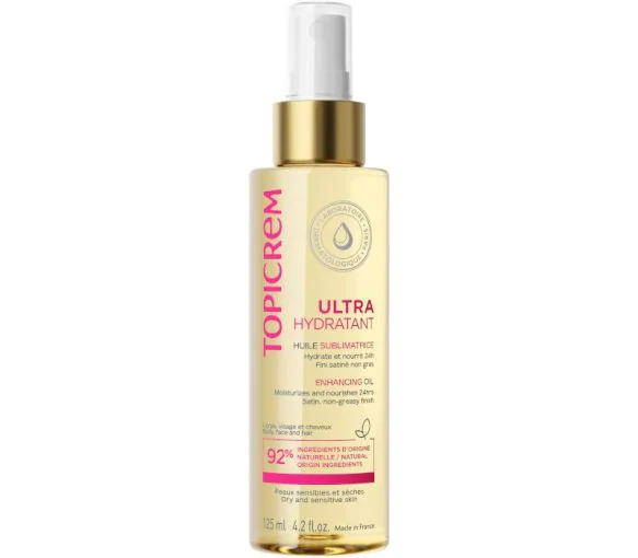 Ultra-hydratant huile sublimatrice Topicrem - spray de 125 ml