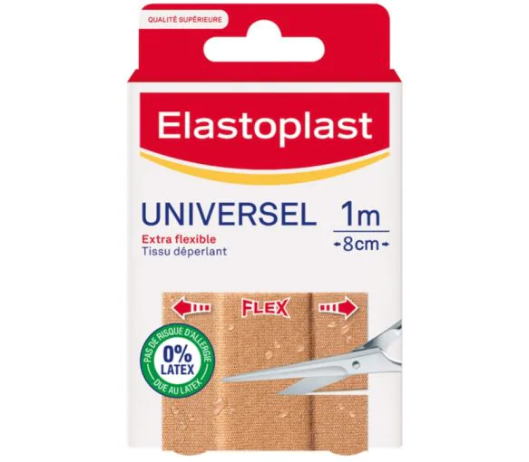 Universel Bande à découper Elastoplast - boîte d'une bande de 1m x 8cm