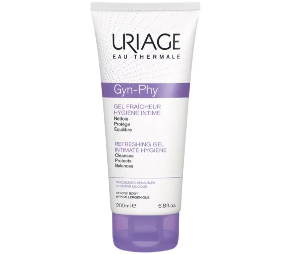 Gyn-phy toilette intime gel fraîcheur Uriage - tube de 200 ml