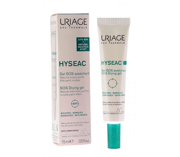 Hyséac gel SOS asséchant Uriage - tube de 15ml
