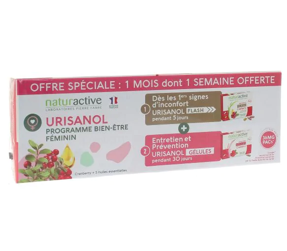 Urisanol programme bien-être féminin Naturactive - 2 boîtes