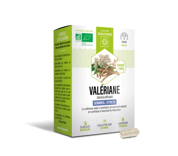 Valériane bio sphère du sommeil Dayang - boîte de 30 gélules