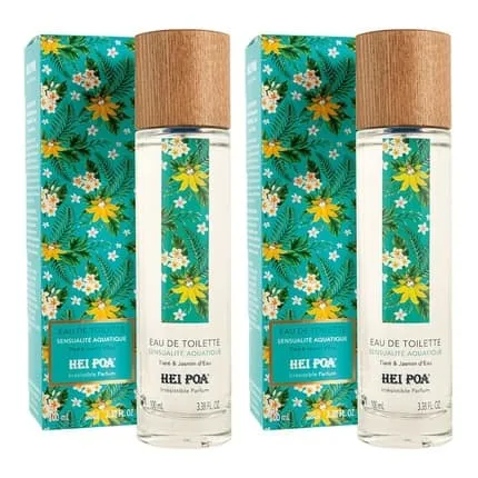 Hei Poa Sensualite Aquatique - Tiare & Jasmin Deau Eau de Toilette Unisexe