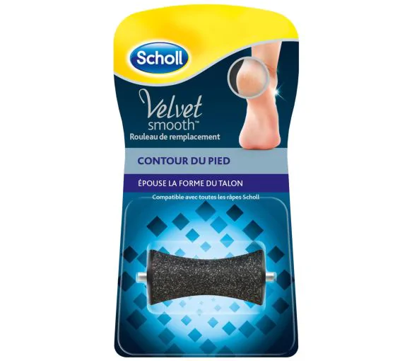 Velvet Smooth Rouleau de remplacement Contour du pied Scholl - un rouleau