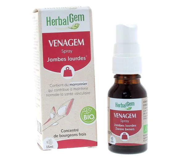 Venagem jambes lourdes bio Herbalgem - spray de 15ml