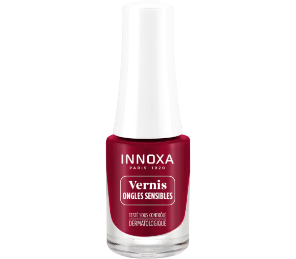 Vernis à ongles hypoallergénique Rouge rouge 410 Innoxa - flacon de 5 ml