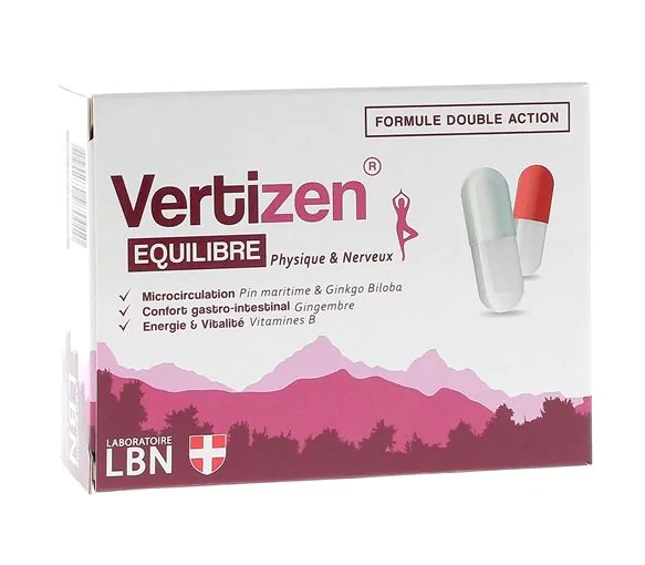 VertiZen équilibre Laboratoire LBN - boite de 60 gélules