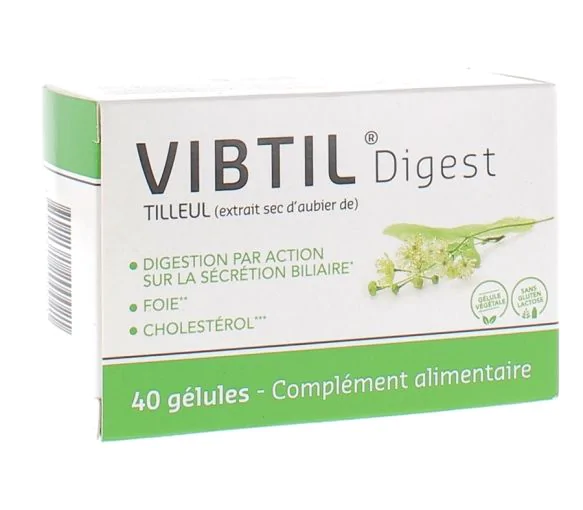 Vibtil Digestion Tilleul Sérélys - boîte de 40 gélules
