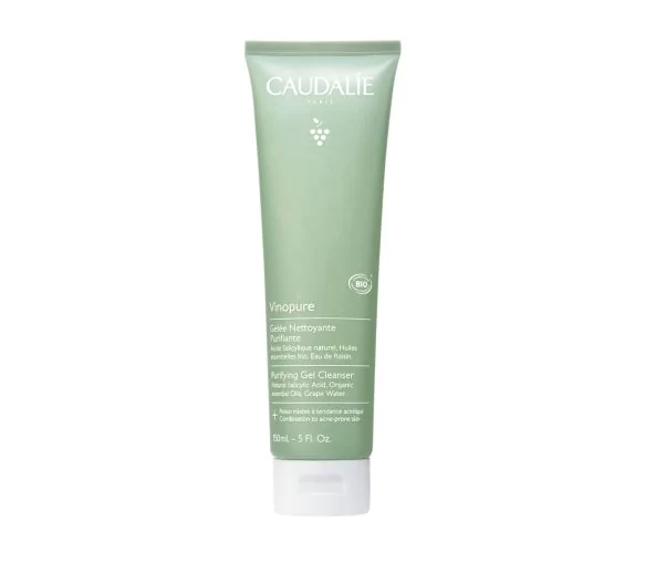 Vinopure Gelée nettoyante purifiante bio Caudalie - tube de 150 ml