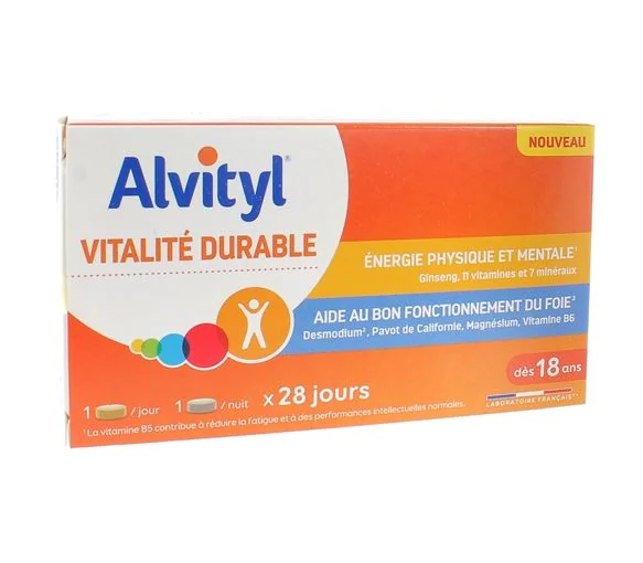 Vitalité Durable Alvityl - boîte de 56 comprimés