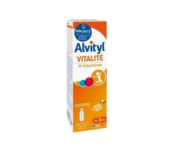 Vitalité Solution buvable 11 vitamines Alvityl - spray de 150 ml