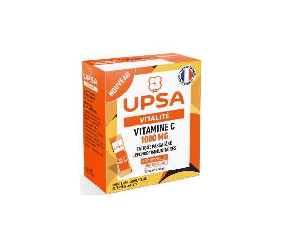 Vitalité Vitamine C 1000 mg UPSA - boîte de 10 sachet-doses