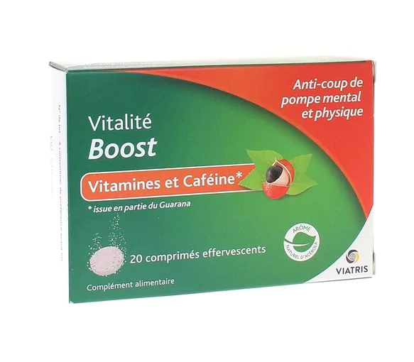Vitalité boost Viatris - boîte de 20 comprimés effervescents