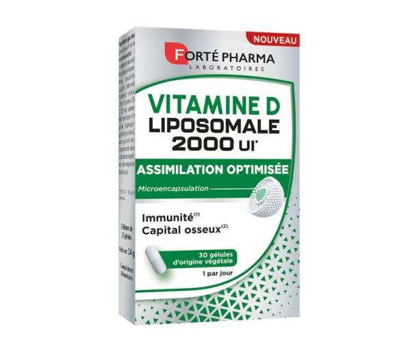 Vitamine D Liposomale 2000 UI Forté Pharma - boîte de 30 gélules