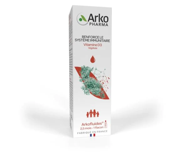 Vitamine D3 végétale Arkopharma - flacon-pipette de 15ml