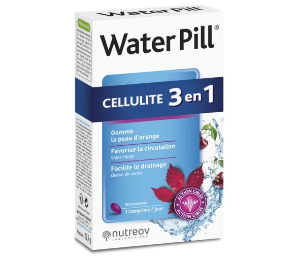 Water Pill cellulite 3 en 1 Nutreov - boîte de 20 comprimés