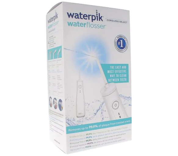 Waterflosser Cordless Select Waterpik - 1 Hydropulseur et ses 4 embouts