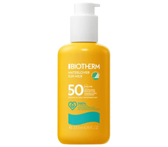Waterlover Sun Milk SPF50 Biotherm - flacon-pompe de 200 ml