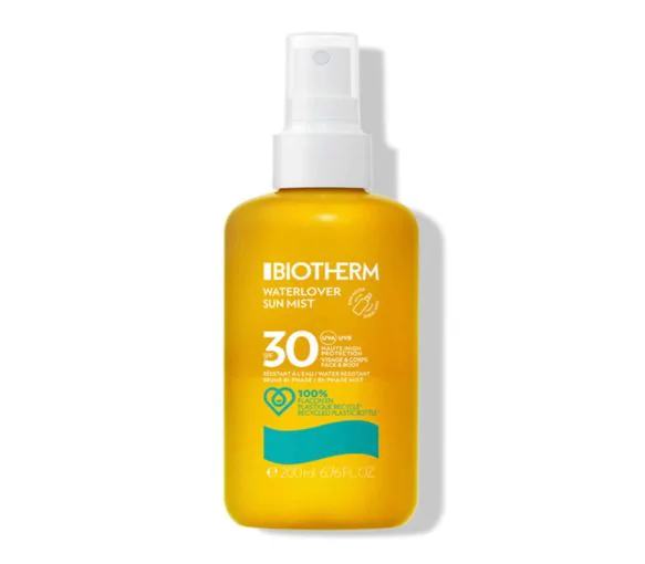 Waterlover Sun Mist Brume bi-phasée SPF30 Biotherm - spray de 200 ml