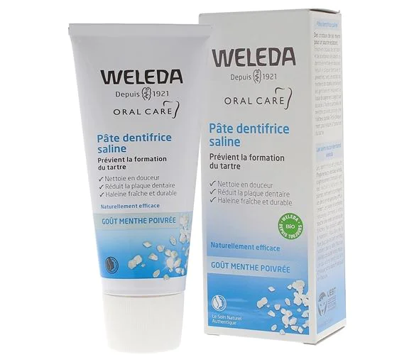 Pâte dentifrice saline Weleda - tube de 75 ml