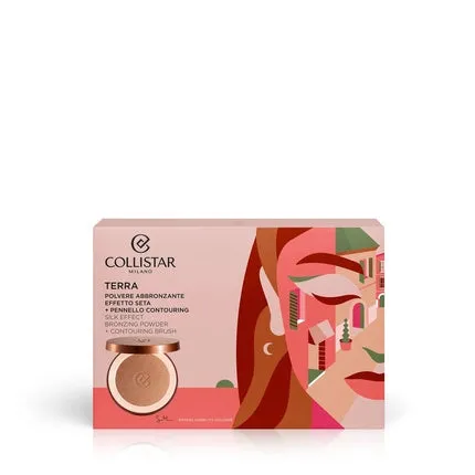 Collistar Cofanetto Terra Polvere Abbronzante Effetto Seta 09 Cristalli Di Sole Shimmer With Brush