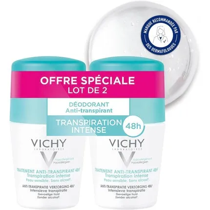 Vichy Unisex 48H Anti-Perspirant Roll-On Intense 100ml Unisexe