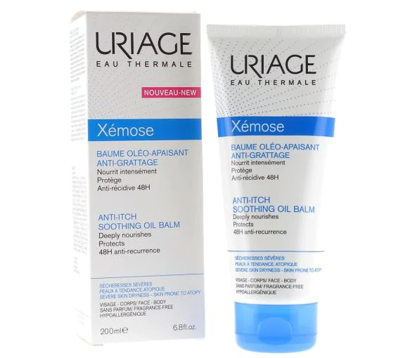 Xémose Baume oléo-apaisant anti-grattage Uriage - tube de 200 ml