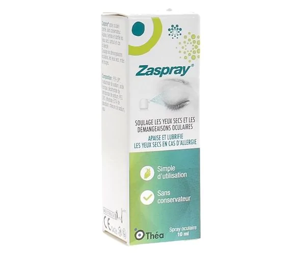 Zaspray Spray oculaire apaisant et lubrifiant Théa - flacon de 10ml