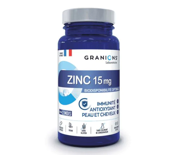 Zinc 15mg Granions - boîte de 60 gélules