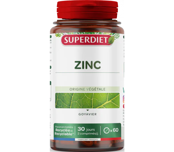 Zinc Superdiet - pot de 60 comprimés