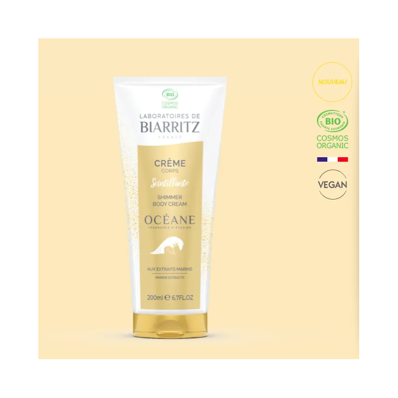 Achat Crème Corps Scintillante Océane Bio Laboratoires de Biarritz