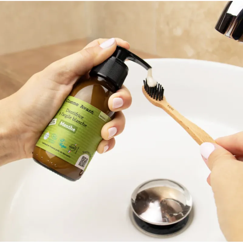 Dentifrice en Pâte à l'Argile Blanche Menthe - Version 2 Comme Avant