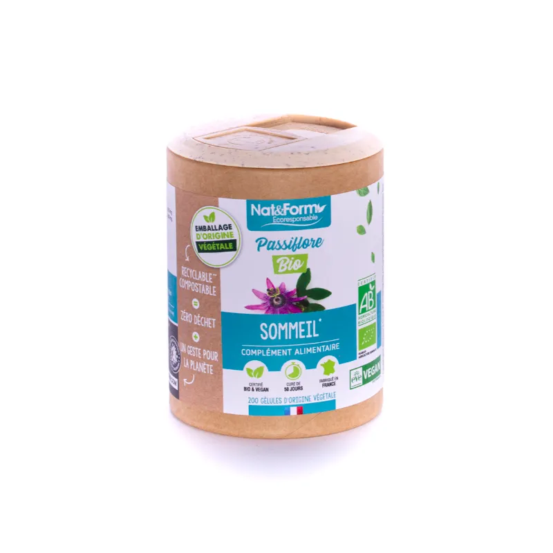 Achat complément alimentaire Passiflore Bio Sommeil Nat&Form