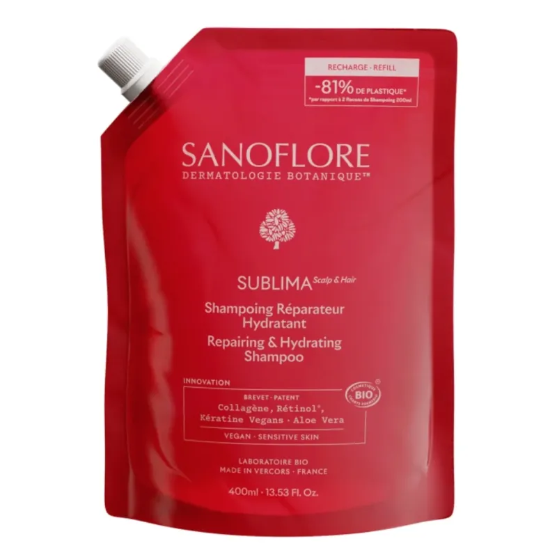 Achat Recharge Shampoing Réparateur Hydratant SUBLIMA Sanoflore