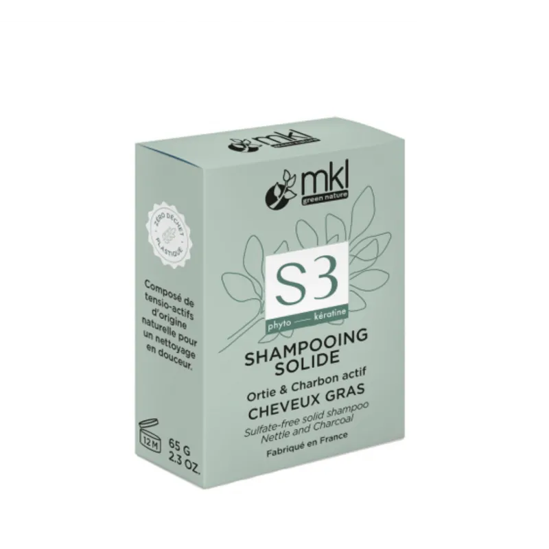 Achat S3 - Shampoing Solide Purifiant Cheveux gras MKL Green Nature