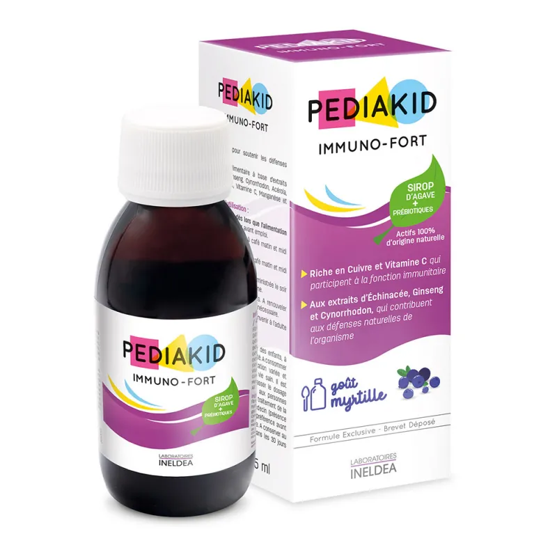 Achat Sirop IMMUNO-FORT 250ml de Pediakid au meilleur prix du net
