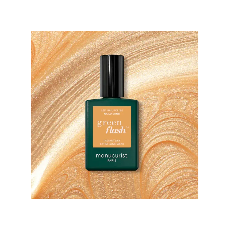 Achat Vernis LED Doré Gold Sand alternative au semi permanent Manucurist