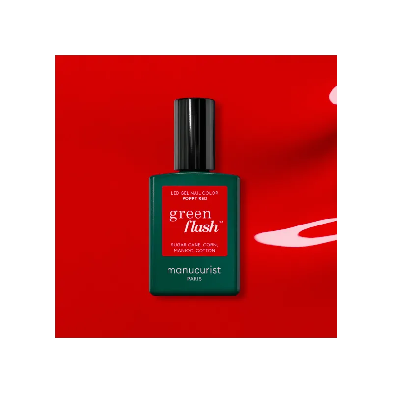 Achat Vernis GREEN FLASH Poppy Red Manucurist sur AlpenPara.com