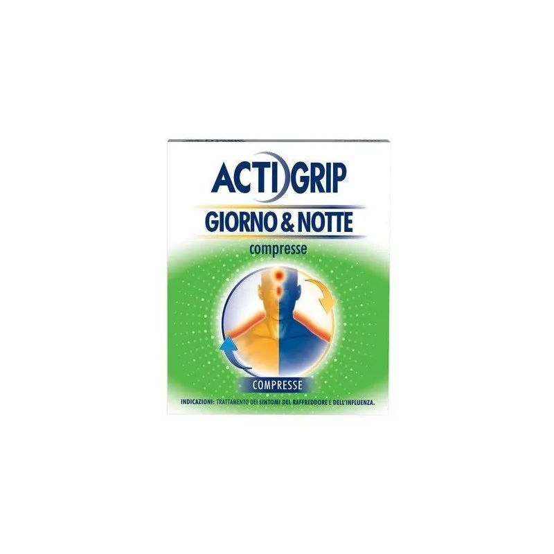 Actigrip Jour & Nuit 12+ 4 Comprimés