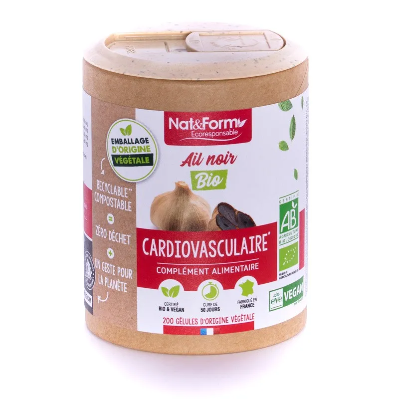 Achat Ail Noir Bio Fermenté (90Gel) de Nat&Form sur la Parapharamacie AlpenPara.com