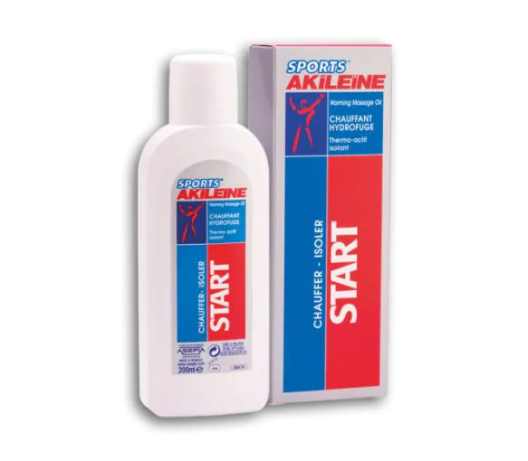 Start chauffant hydrofuge Akileïne sports - tube de 200 ml