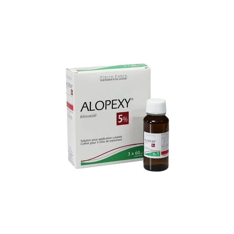 Alopexy 5 % 3 flacons de 60ml | Nom de la Pharmacie en variable
