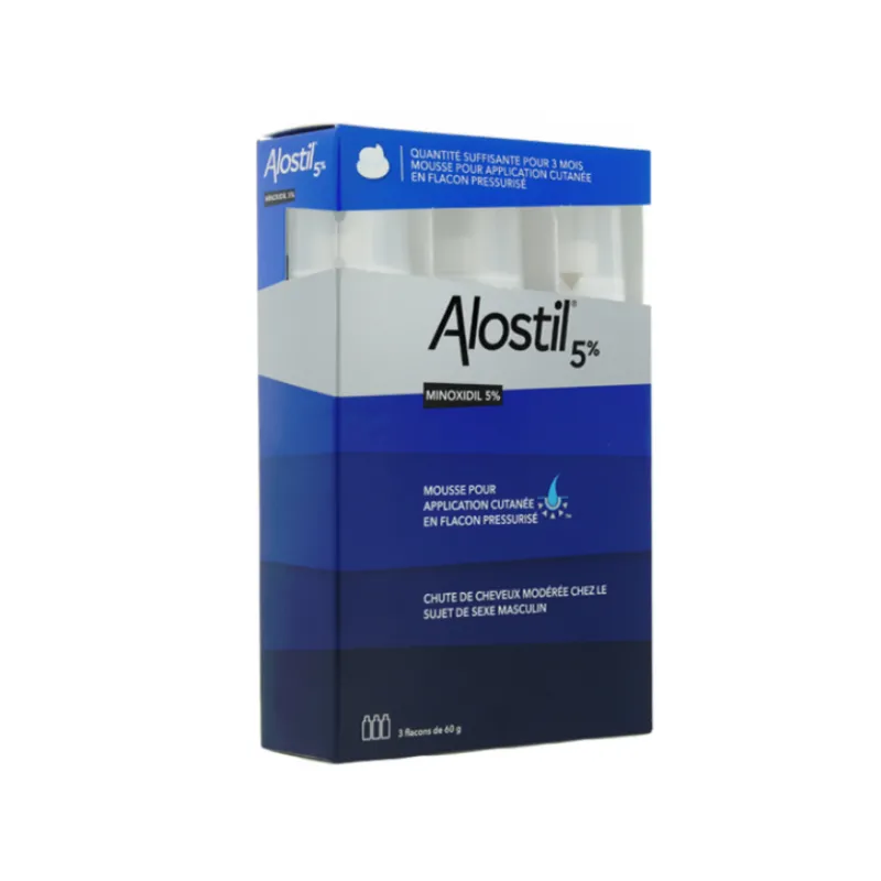 ALOSTIL 5 %, mousse pour application cutanée en flacon pressurisé...