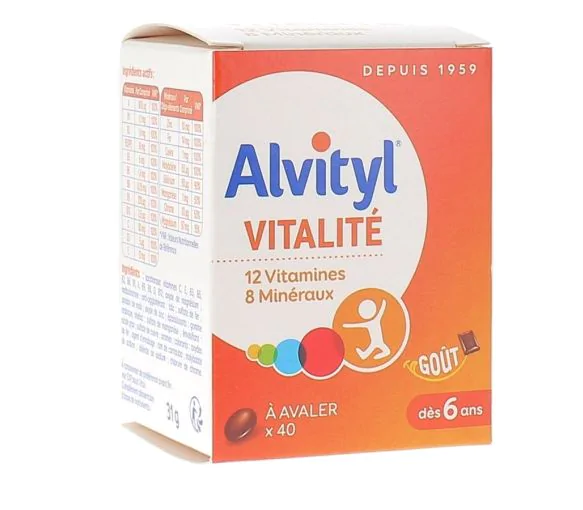 Alvityl comprimé multivitamines  - boite de 40 comprimés